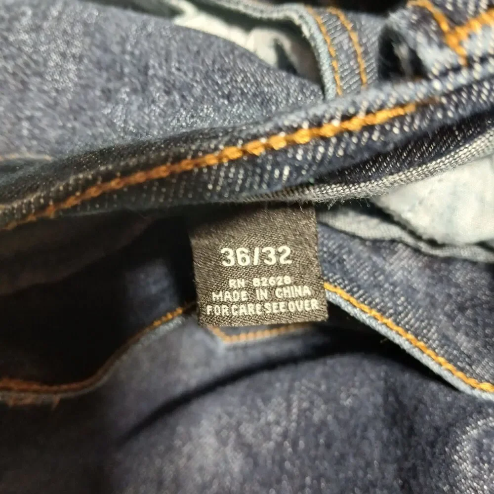 Southpole Men 36x32 Jeans Dark Wash Stretch Indigo Blue Selvedge Denim Skate Y2K - Picture 4 of 14